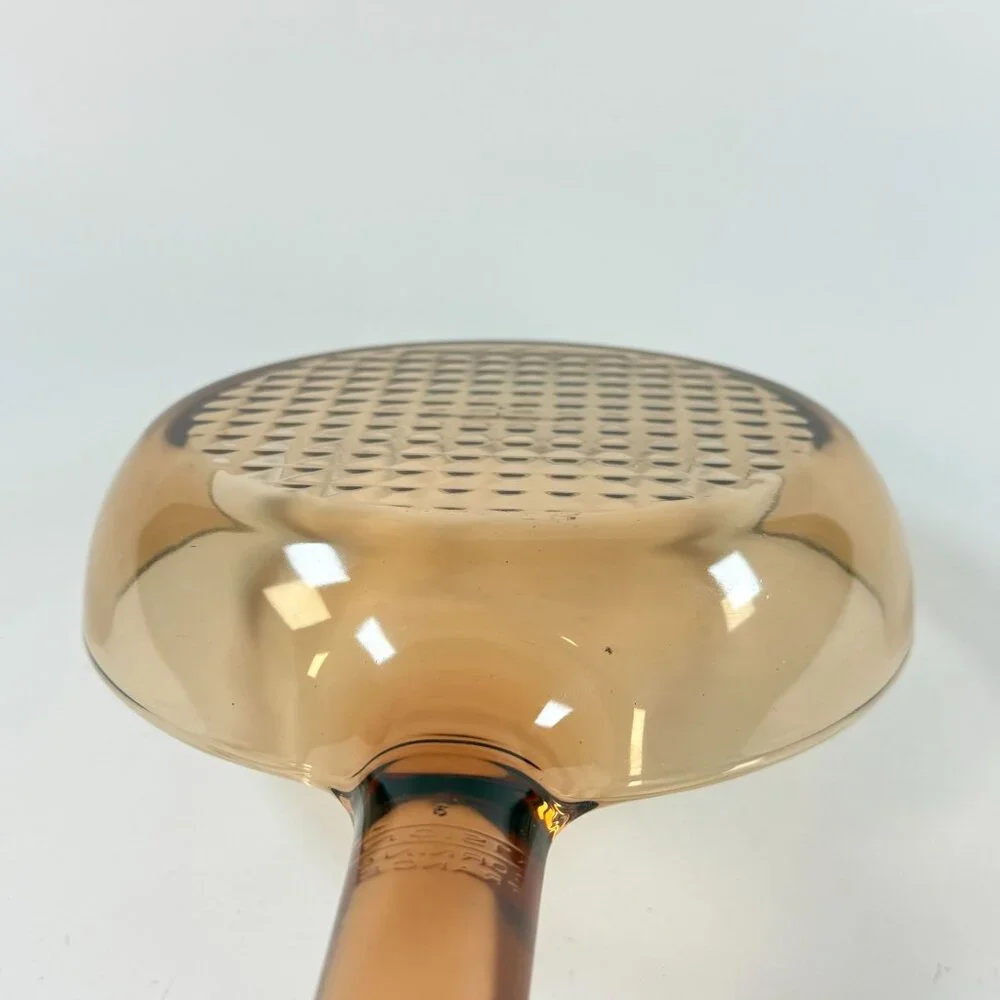 Vintage Vision Corning Ware 7” Skillet Frying Pan Amber Waffle Bottom NO Lid
